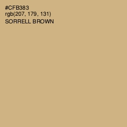 #CFB383 - Sorrell Brown Color Image